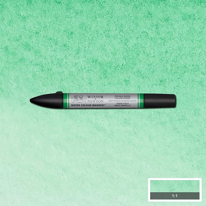 Winsor & Newton ProMarker Watercolor Marker, Phthalo Green (Yellow Shade)