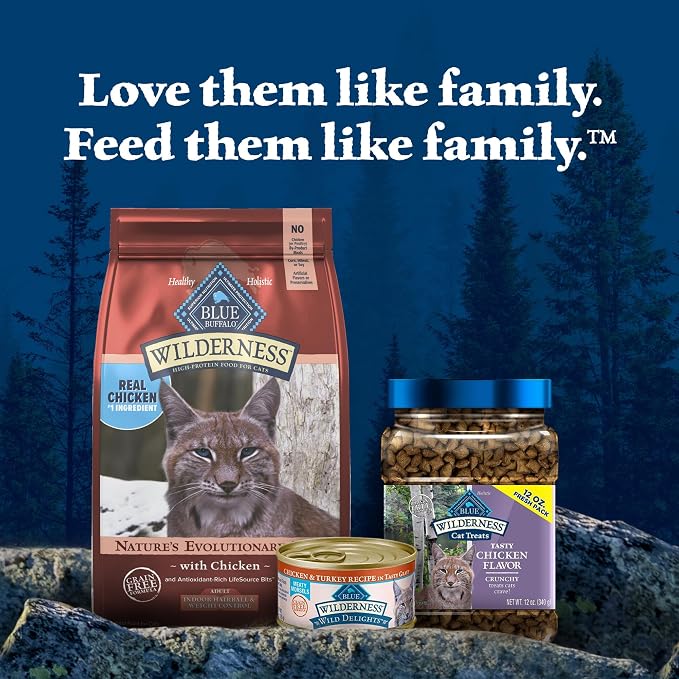 Blue Buffalo Wilderness Indoor Hairball & Weight Control Dry Cat Food, 5 lb | High Protein, Real Chicken #1 Ingredient, Supports a Healthy Weight in Adult Cats, Promotes Healthy Digestion