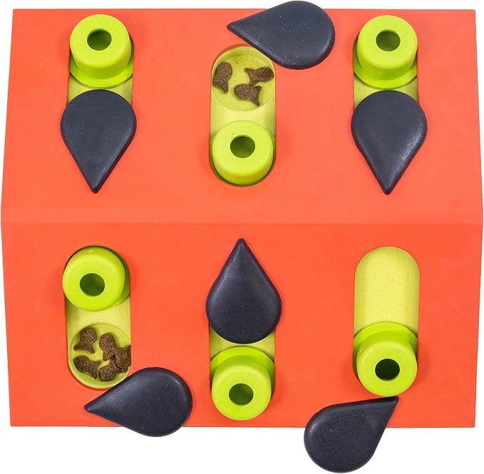 Catstages Nina Ottosson Melon Madness Puzzle & Play Cat Toy, 10.6" | Level 2 Intermediate, 12 Hidden Treat Cups, Problem Solving, Interactive Enrichment, Slow Feeder, Indoor Cats & Kittens