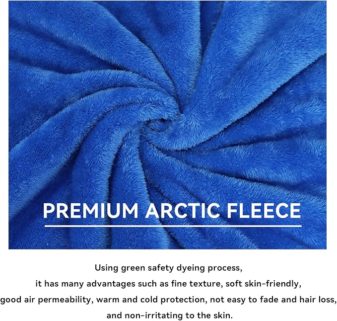 obinsm Royal Blue Throw Blanke Soft Fleece Lightweight Blanket for Bed | Warm Plush Blanket for Couch Sofa Travel, Fuzzy Blue Blankets for Women kids Boys Girls 50x70 in