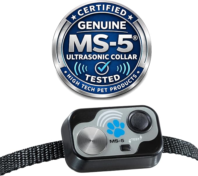 Genuine MS-5® Automatic Pet Door Collar 2-Pack, Tested & Certified by High Tech Pet with 6 Free Preimum Batteries. Complies with Power Pet Door Performance Warranty.