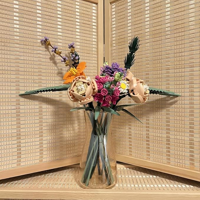 8 Inch Clear Glass Vase for Flowers, Modern Boho Table Decor | Farmhouse Vases For Rustic Vintage Living Room Kitchen Bedroom Halloween Christmas Decor House Book Shelf Office Decor