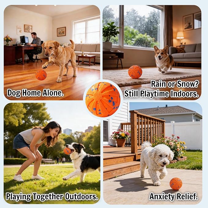 Self-Moving Rolling Dog Ball, Interactive Toy, Rechargeable