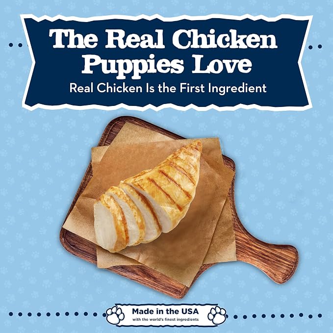 Blue Buffalo Baby BLUE Savory Chicken Puppy Training Treats, 4 oz | Tender Bite-Sized Morsels, Real Chicken #1 Ingredient, with DHA for Cognitive Development