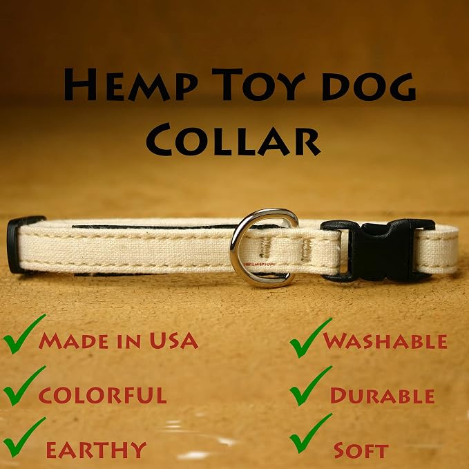 Toy Dog Collars (Natural)