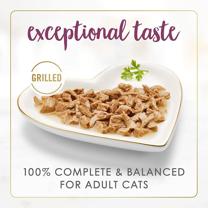 Fancy Feast Purina Grilled Wet Cat Food Chicken Feast in Wet Cat Food Gravy - 3 oz. Cans (Pack of 48)