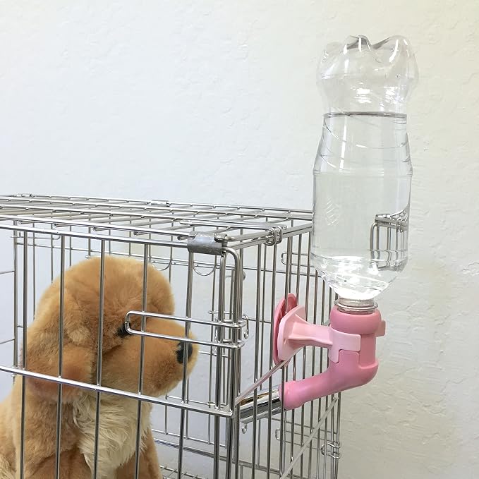 Choco Nose No-Drip Water Bottle for Large Dogs (Over 50 lb) – Leak-Proof Patented 22mm Nozzle Helps Prevent Mess & Spills, BPA Free Cage & Crate Mount Feeder for Kennels, 16.9 fl oz (C570)