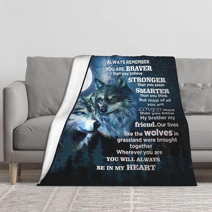 Best Brother Gifts from Sister for Birthday, Big Brother Birthday Gifts for Brother Adult from Sister,Birthday Gifts for Brothers from Sisters, 40"x50" Blanket