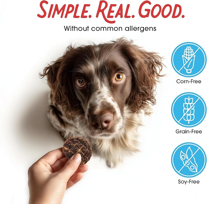 Farmland Traditions Dogs Love Beef Jerky Dog Treats with Only 3 Ingredients and No Fillers, 2.5 Pound (Pack of 2).