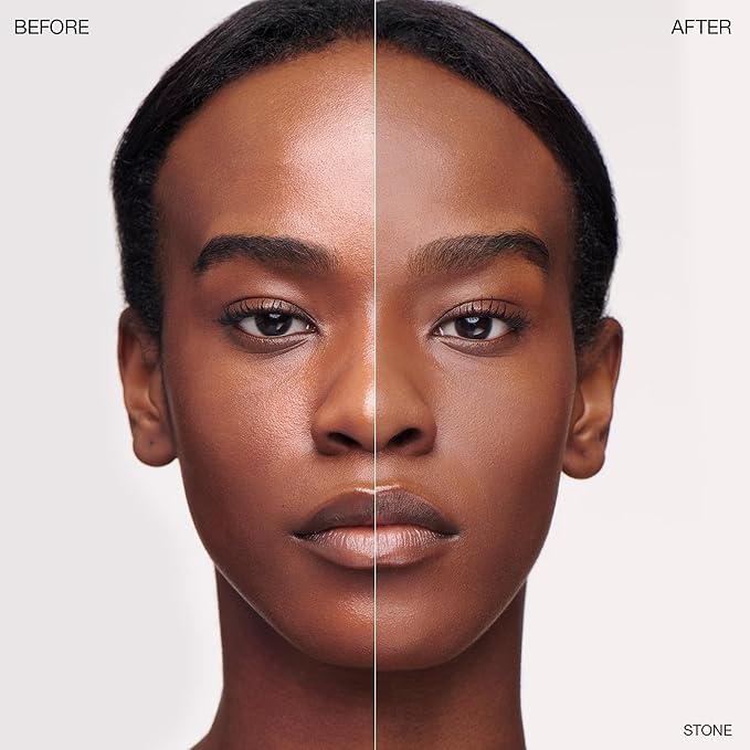 Ogee Sculpted Skin-Perfecting Makeup Setting Powder - Stone - FULL SET (Case & Refill) - Lightweight Powder Foundation Made with 70% Organic Ingredients