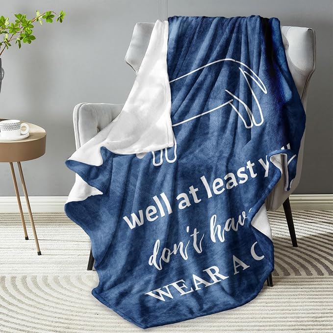 Get Well Gifts for Men, Get Well Gifts After Surgery, Gift for Recovery After Surgery, GetWellSoon/Feel Better Gift for Men/Teenage Boys Throw Blanket 60" x 50"