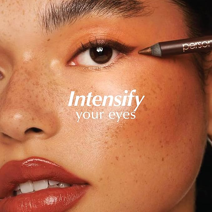 PERSONA 24HR Stone Waterproof Eyeliner Pencil | Creamy Smudgeable for Lash Line & Waterline | All-Day Wear | Vegan, Cruelty-Free | Sharpenable | Made in USA