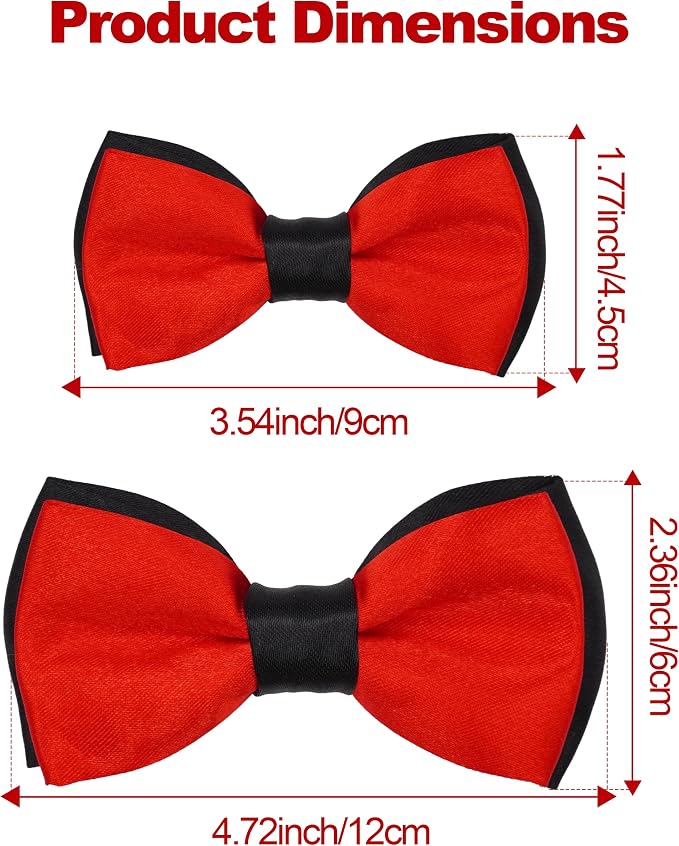 PET SHOW 5 Pack Mixed Color Dog Bowties for Small Dogs Slide on Collar