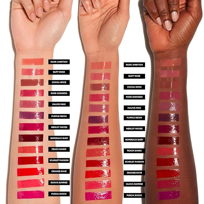Deck of Scarlet Threeway Solid Lip Oil, Vegan Formula With Hyaluronic Acid and Hydrating Oil Blend, Glossy Finish - Espresso Riche
