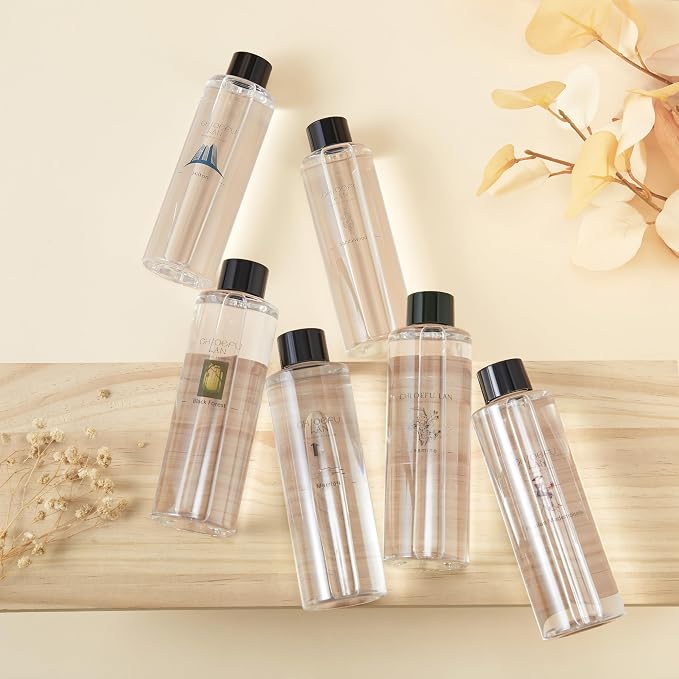 Balsam & Cedar Scented Oil Reéd Diffuser Refill 200ml/6.76 fl oz Natural Fragrances Oil - Best for Home Decoration, 0% Alcohol, Refreshing and Invigorating, Perfect for Christmas