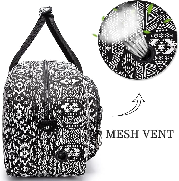 AROME Yoga Mat Bag for Women Men, Large Canvas Yoga Bag for 1/4" 1/3" 2/5" 1/2" Extra Thick Exercise Yoga Mat Gym Tote Sports Duffle Bag Carrying Bags with Wet Pocket & Shoulder Strap & Mat Strap