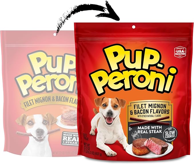 Pup-Peroni Filet Mignon & Bacon Flavor Dog Treats, 22.5 Oz. Bag