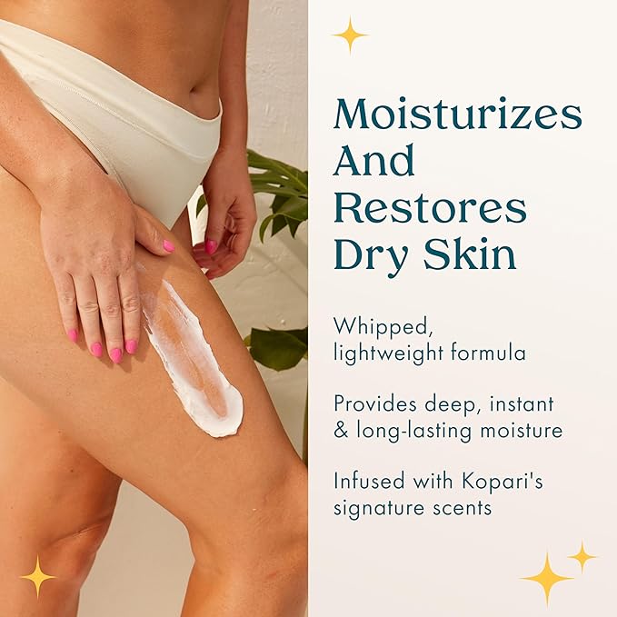 Kopari Ultra Restore Body Butter, Whipped Lightweight Formula, Hyaluronic Acid & Mango Butter, Deep Long-Lasting Moisture, Tahitian Vanilla 7.7 oz