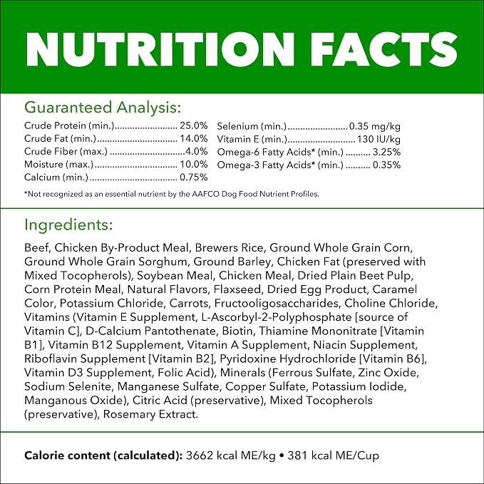 IAMS Proactive Health Adult Minichunks Dry Dog Food, Beef & Rice, 5 lb | Real beef #1 ingredient, no fillers or artificial flavors, glucosamine & chondroitin, supports bones, joints & muscles