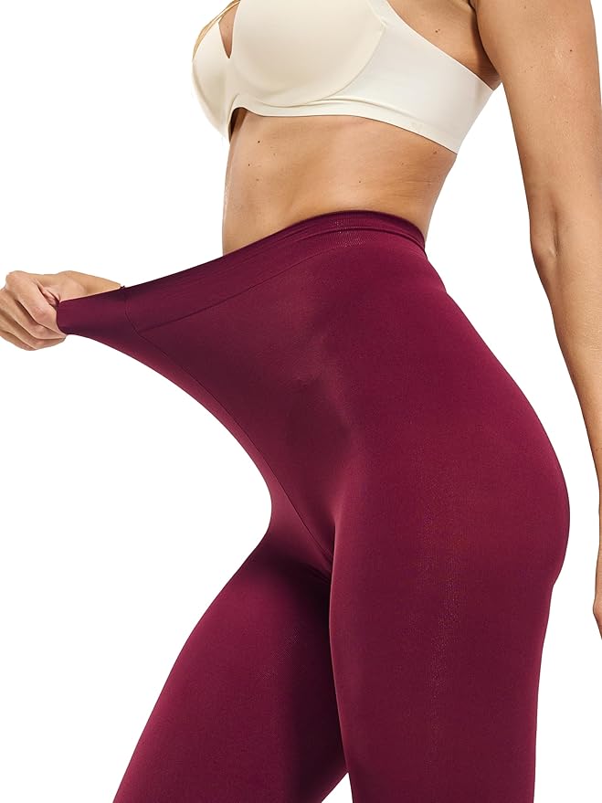 CozyWow Women's 80D Soft Opaque Tights, High Waist Solid Color Womens Tights with 30+ Colors