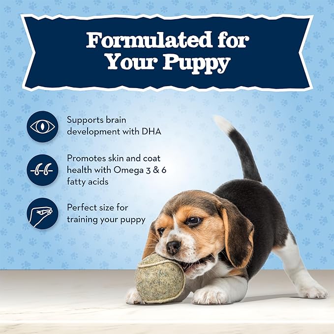Blue Buffalo Baby Blue Training Treats Natural Puppy Soft Dog Treats, Savory Chicken 4-oz Bag (Pack of 6)