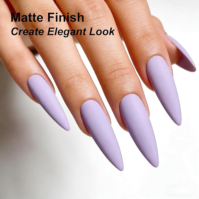 YTD Likomey Gel Nail Polish,15ml Light Purple Soak Off UV Nails Gel,Salon Home DIY Nail Art Manicure and Pedicure Gel Varnish,CS441