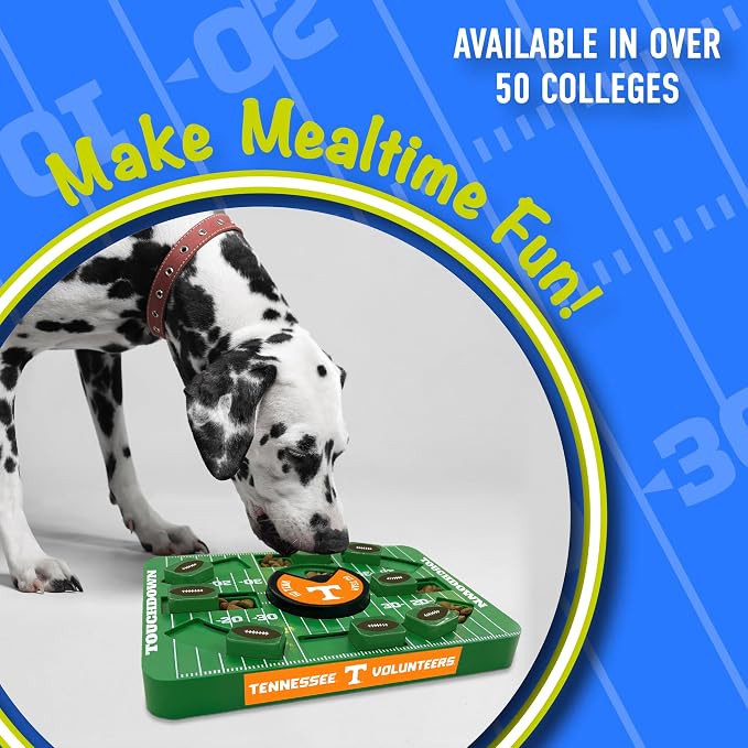 Pets First NCAA Tennessee Large Puzzle Toy - Interactive Dog Treat & Slow Feeding Toy