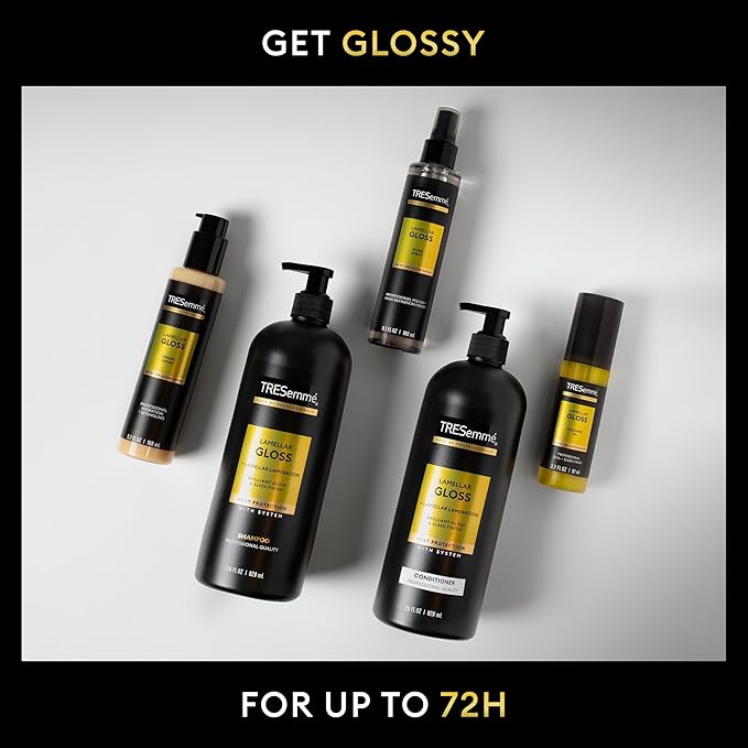 TRESemmé - Shampoo Lamellar Gloss 3 Pk Regimen Collection Pack For Brilliant Gloss & Sleek Finish Ultimate Shine 28Oz(2)and 6.1Oz