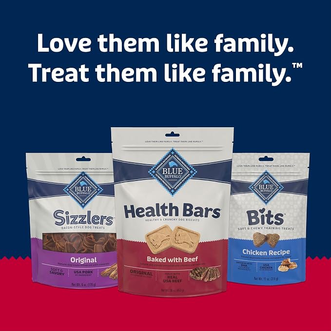 Blue Buffalo Health Bars Beef Dog Biscuits, 16 oz | Oven-Baked, Crunchy Texture, No Chicken By-Product, Corn, Wheat, or Soy