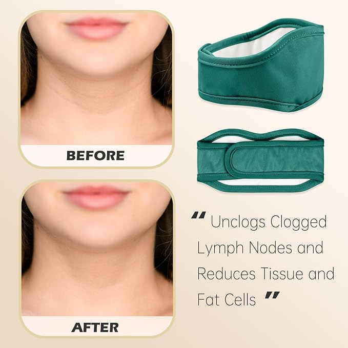 2 Pcs Castor Oil Pack Wrap, Castor Oil Compress for Liver Detox, Insomnia, Constipation Green