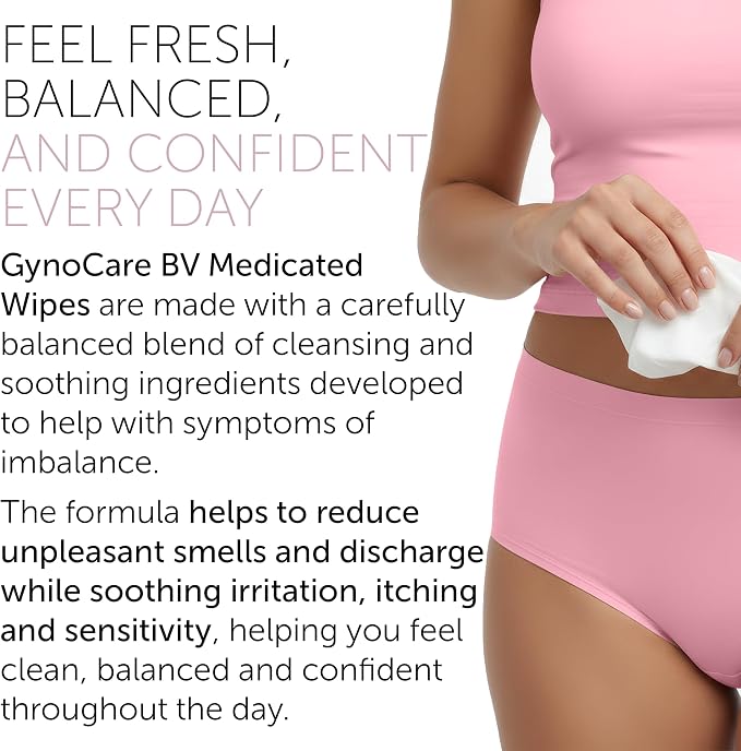Bacterial Vaginosis Feminine Wipes for Odor, Itching, Burning & Discharge | Vaginal Wipes Helps with Vaginal Microbiota Imbalance | Intimate Health & Hygiene | 48 each Pack of 4 (192)