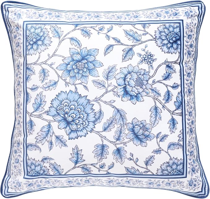 Designer Vintage Velvet Throw Pillow Cover,18"x18"-BlueWilow | Pillow Cover,Concealed Zipper Design,Dragonfly Pattern,Sofas,Bedroom,Living Room,Lounge Chairs,All Season Home Decor