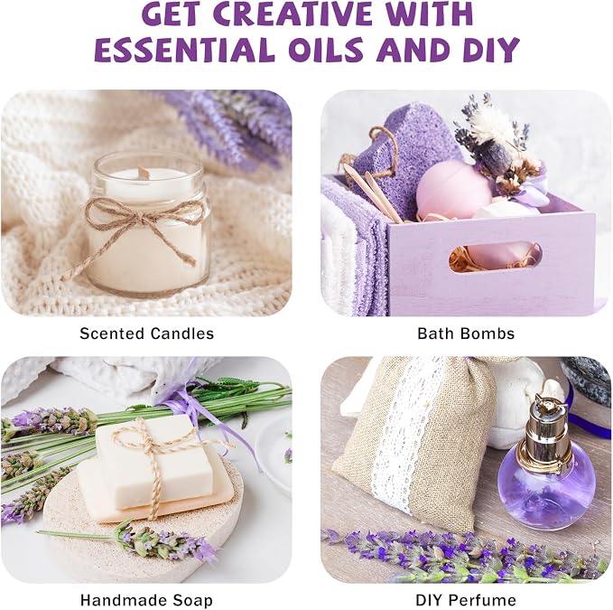 MAYJAM Lavender Essential Oil for Diffuser Soap Candle Making, 1.01fl.oz | Long Lasting Scents, Lavender Oil for Skin, Lavender Oil for Hair