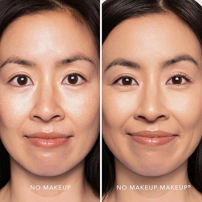 Foundation by No Makeup Makeup | Conceal & Correct with Long-Lasting, Buildable Formula & Lightweight Soft Finish | Cruelty-Free, Vegan, Fragrance-Free | Natural