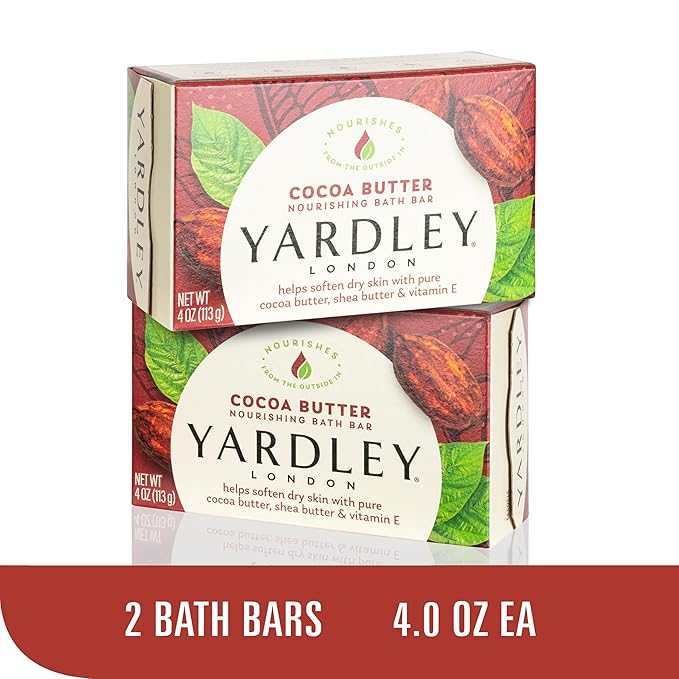 YARDLEY LONDON Bath Soap Bars and Body Soap Bars Bundle - : English Lavender, Oatmeal & Almond, Aloe & Avocado, Cocoa Butter, Lemon Verbena 4.0 oz (, Two Each), 10 Count (Pack of 2)