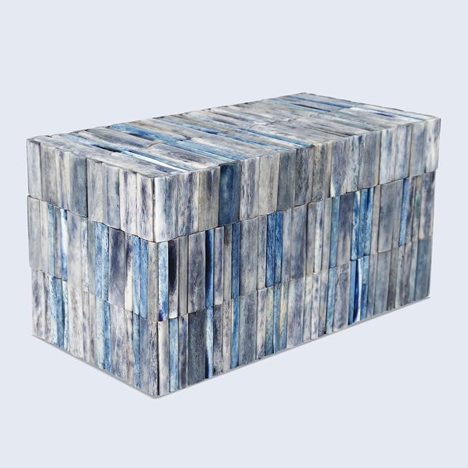Handicrafts Home Decorative Organizer Box 10x5 – Large Keepsake Box with Lid, Modern Decorative Storage Box, Bohemian Coffee Table Décor, Jewelry & Memory Box, Decorative Accent Box for Home Décor