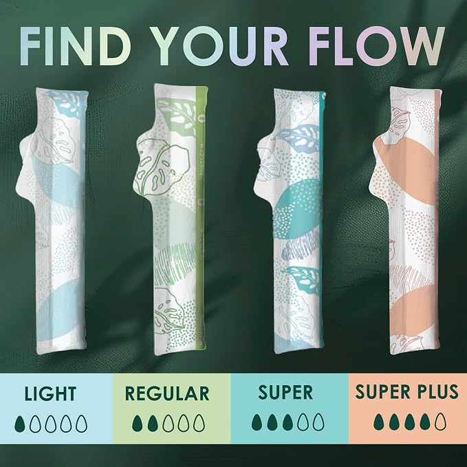 L. Cotton Tampons Regular Absorbency, Contains an Organic Cotton Core, Made Without Synthetic Pesticides, or Fragrances, 84 Count