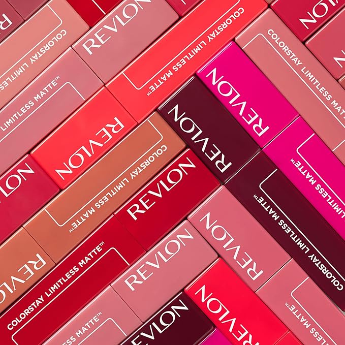 Revlon ColorStay Limitless Matte Liquid Lipstick, Vegan Formula, No-Budge, Longwear Lip Color, Long Lasting, Lightweight/Comfortable, Waterproof, 009 Hot Take, 0.17 fl oz