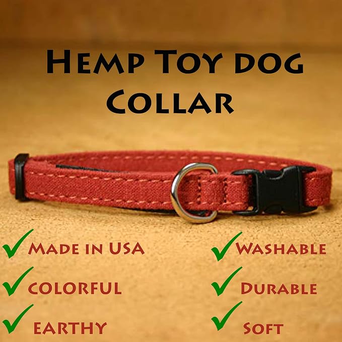 Toy Dog Collars (Rust)