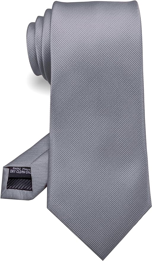RBOCOTT Solid Color Tie Formal Necktie for Men