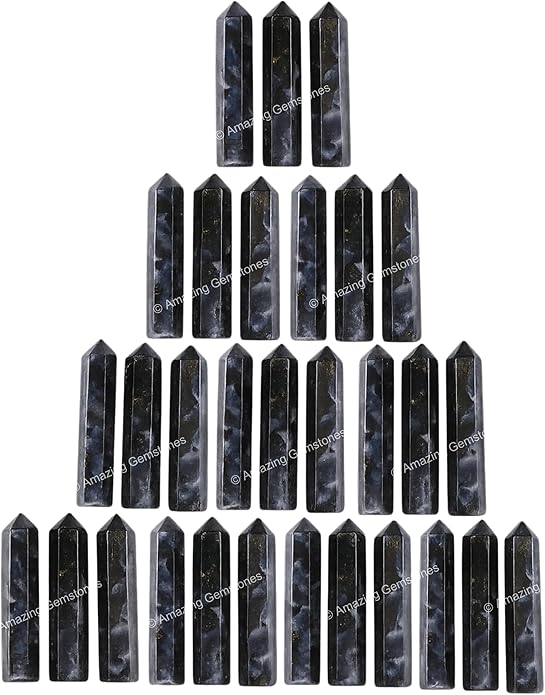 Amazing Gemstone Crystal Points Bulk Healing Crystals & Stones - Premium Single Terminated Healing Wand Point Bulk Crystals for Crafts, Crystal Grid, DIY Work