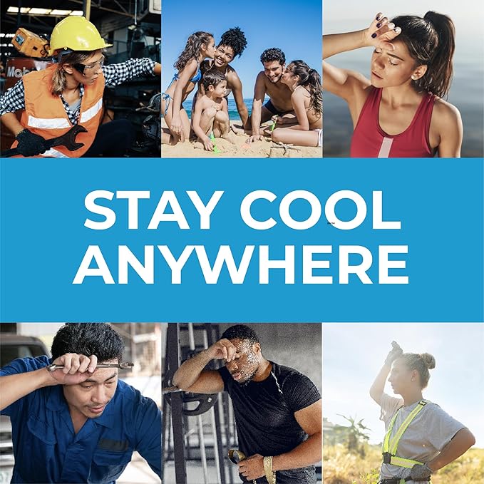 SHAKEitCOOL Original Cooling Towel – Be Cool in Style - Heat Relief, Soft, Lightweight, Sun Protection, Easy Clean - Perfect for Biking, Running, Yoga, Gym, Gardening - Flower