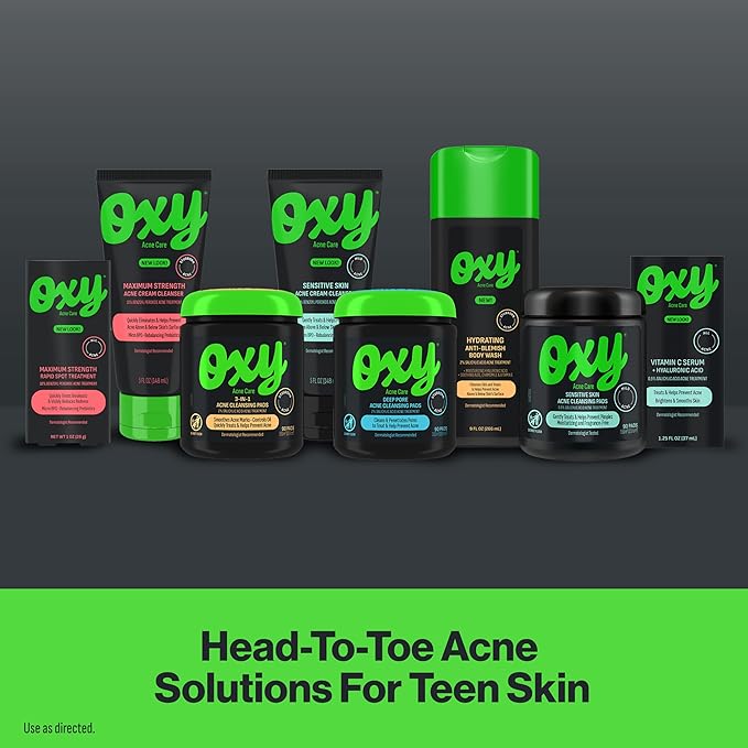 Oxy Sensitive Skin Acne Cream Cleanser (Pack of 2)