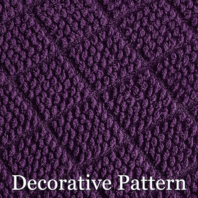 Whale Flotilla Soft Fleece King Size Blanket for Bed, Purple | Jacquard Waffle Blankets for Home Decor, Lightweight and Cozy, All Season Suitable, 90x104 Inch