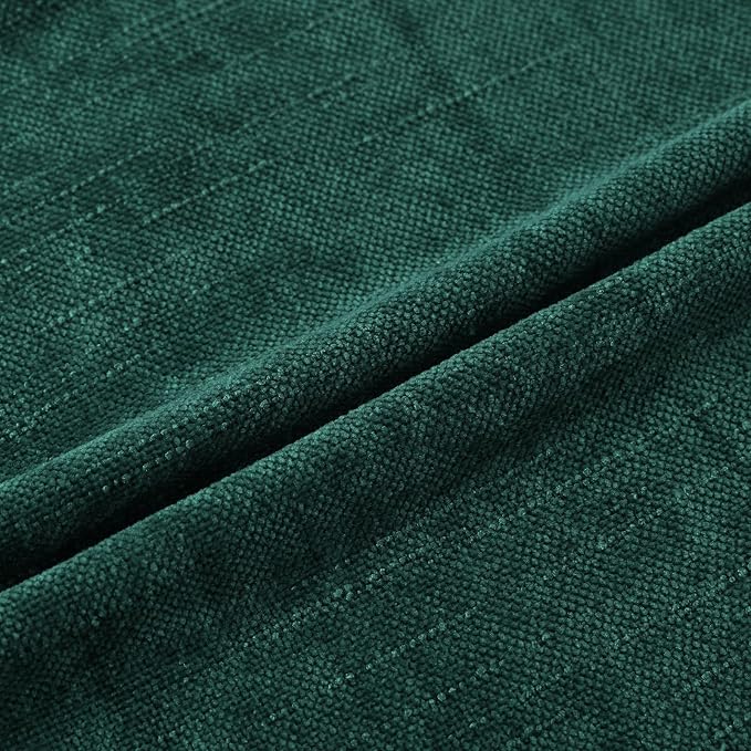Set of 4 Soft Textured Decorative Throw Pillow Covers 18x18 Inch Cozy Farmhouse Cushion Cover Square Accent Pillow Cases for Bed Couch Sofa Living Room, Dark Teal