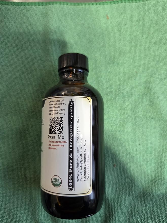 Organic Rosemary Essential Oil Chemotype Cineole | 100% Pure Steam Distilled Rosemary Oil | Fresh Herbaceous Aroma for Diffuser Aromatherapy, Massage Blends & DIY Recipes | Spain - 4 Fl Oz