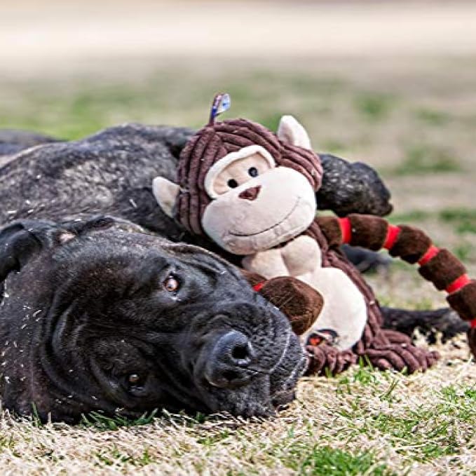 Outward Hound by Charming Pet Thunda Tugga Cow Plush & Squeaky Dog Tug Toy
