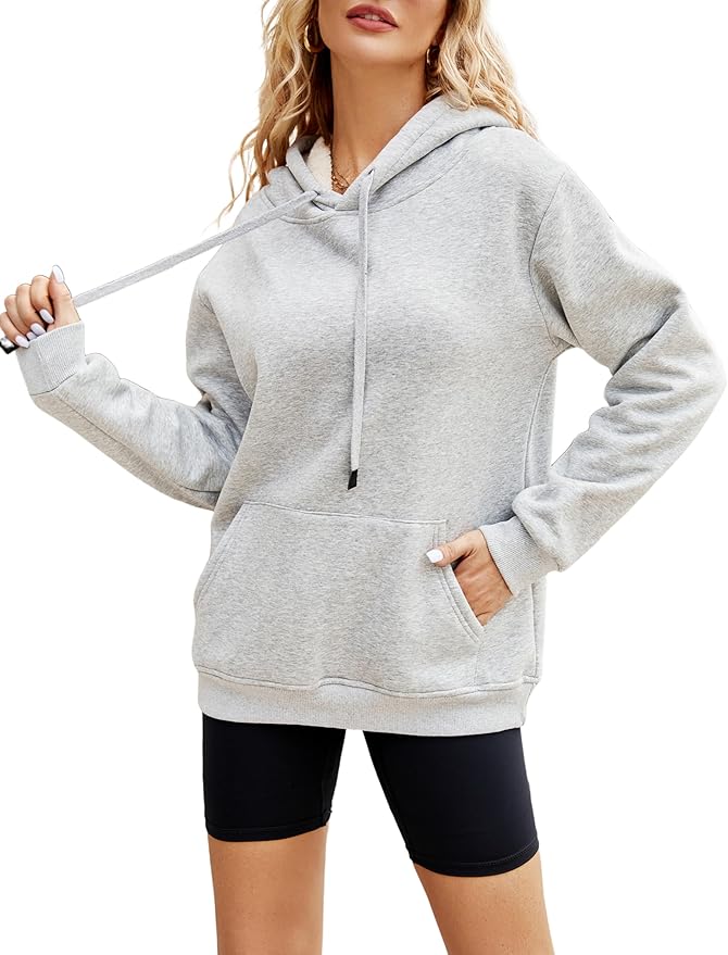 Yeokou Women's Winter Hoodies Pullover Sherpa Fleece Warm Heavyweight Sweatshirt