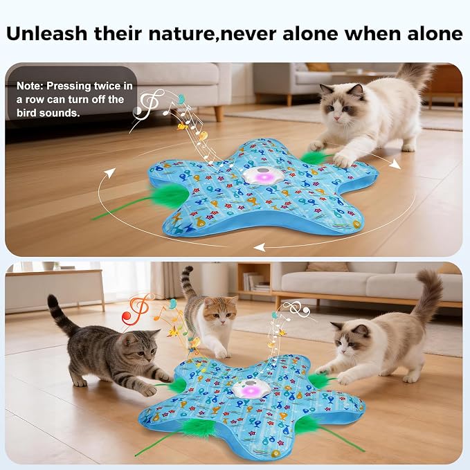 Interactive Cat Toy - Hide and Seek Automatic Cat Toys for indoor cats