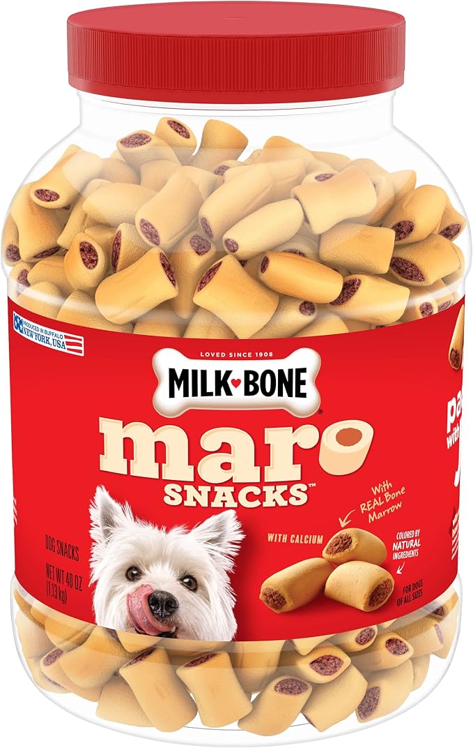 Milk-Bone Dog Treats Bundle: MaroSnacks Beef 40 Ounce + Soft & Chewy Chicken 25 Ounce